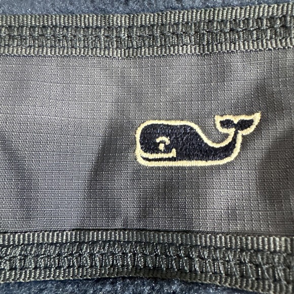 Vineyard Vines Men's Med Navy Full Zip Fleece Vest Whale Logo Martha's Vineyard - Picture 6 of 12